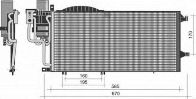 MAGNETI MARELLI 350203352000 -  Конденсатор, кондиционер
